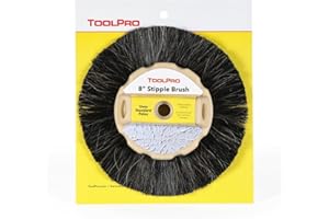 ToolPro 8-Inch Horse Hair Stipple Brush – Professional Texture Brush for Drywall and Ceiling Finishing