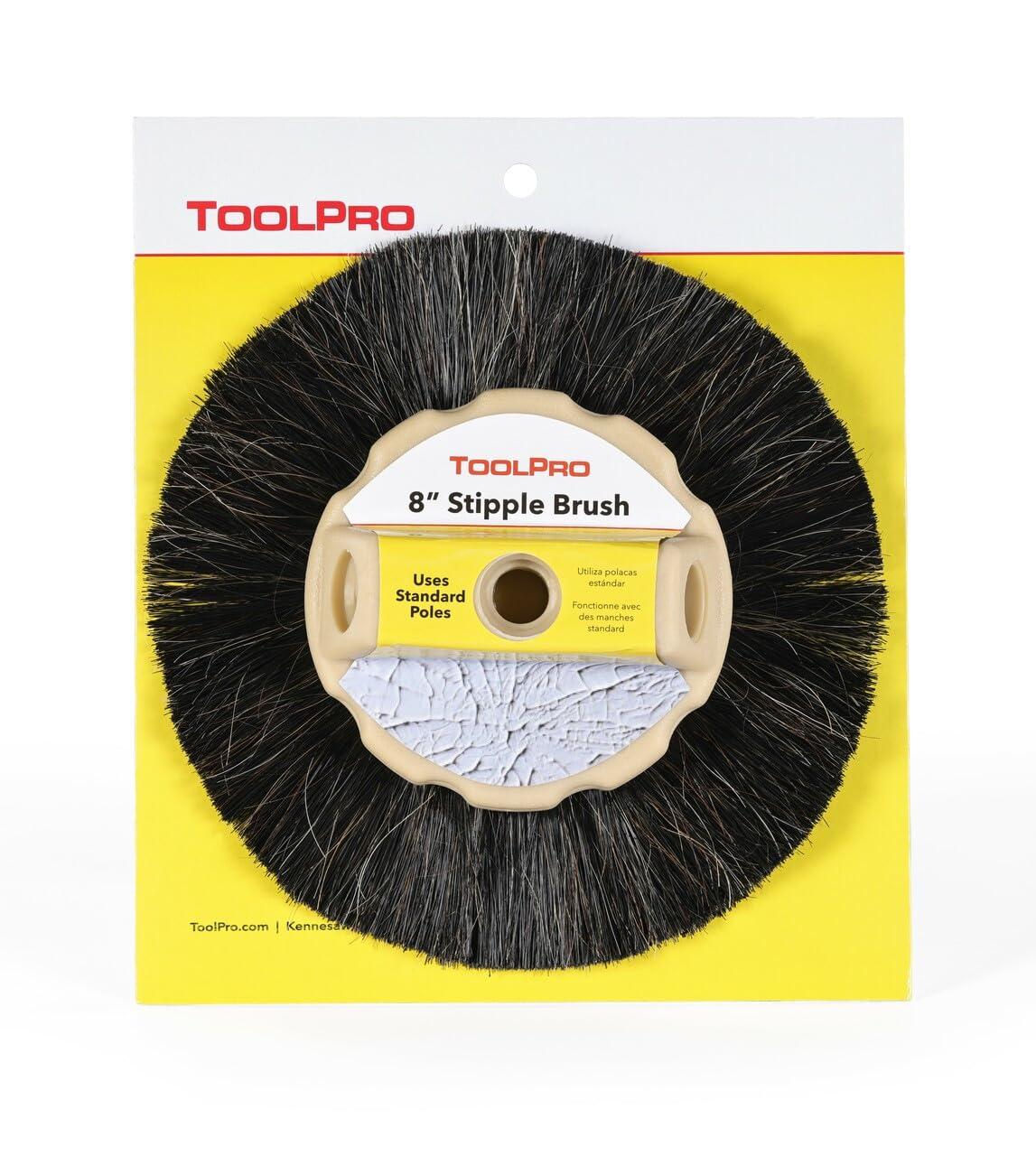 Photo 1 of ToolPro 8-Inch Horse Hair Stipple Brush – Professional Texture Brush for Drywall and Ceiling Finishing