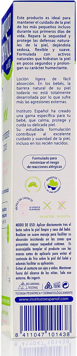 INSTITUTO ESPAÑOL Baby Moisturizing Body Lotion 300ml, white - Image 4