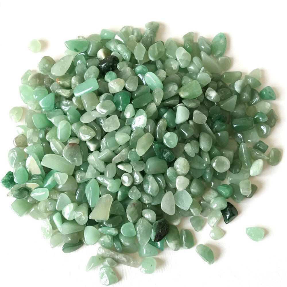 1 lb Natural Green Aventurine Crushed Stone Healing Reiki Crystal Irregular Shaped Stones Jewelry Making Home Decoration