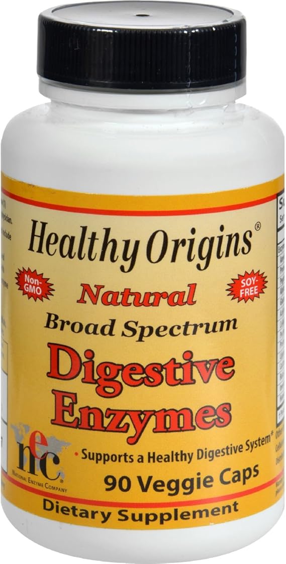 Healthy Origins Digestive Enzymes 90 Vegetarian Capsules
