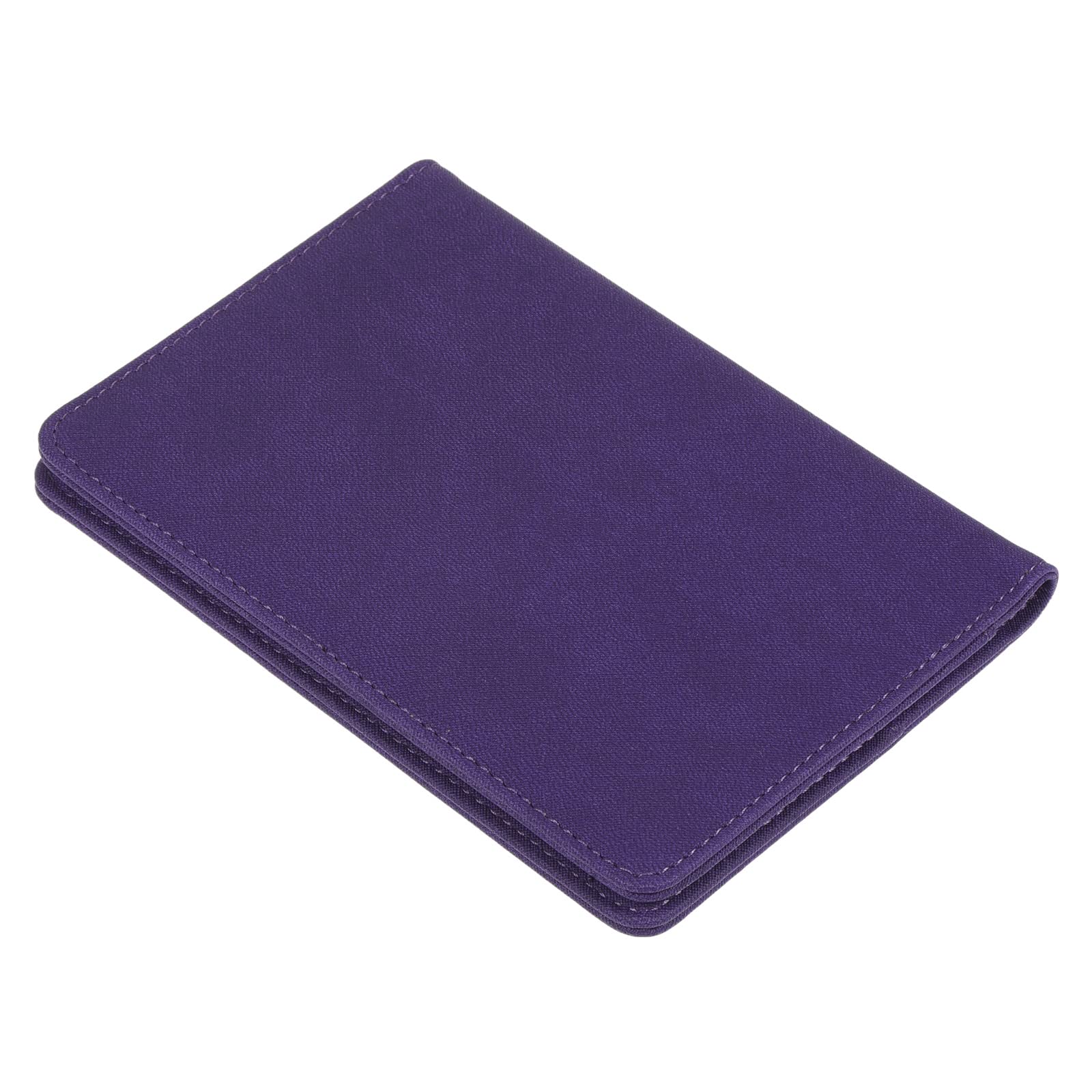 PATIKIL 5.8"x3.9" PU Leather Card Holder Cover, Travel Wallet Card Case Document Organizer, Purple