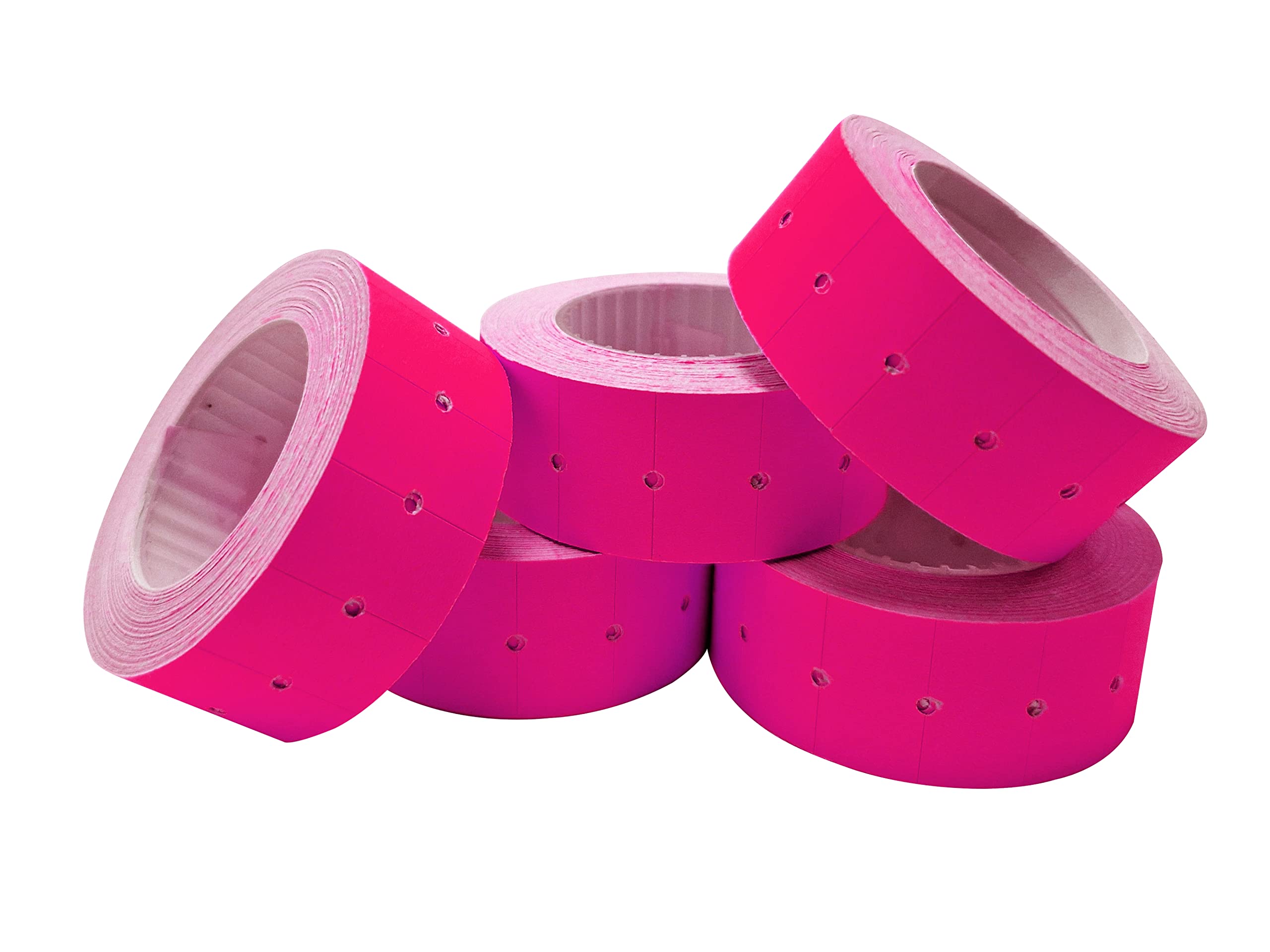 Swift 22 x 12 mm Price Gun Labels CT1 Pink 5 Rolls 2,500 Stickers Pricemarking Tags Fits Many Pricing Labellers