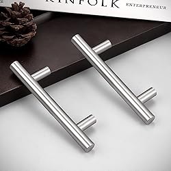 Probrico 5 Pack|T Bar Cabinet Pulls Stainless Steel