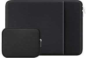 RAINYEAR 14 Inch Laptop Sleeve Case Protective Cover Bag with Front Pocket & Accessories Pouch, Compatible with 14" Dell HP T