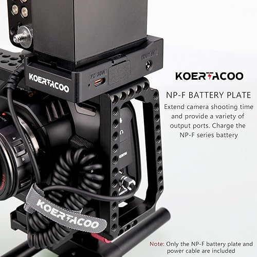 Bmpcc 6k Dummy Battery KOERTACOO NP-F Battery Adapter Plate