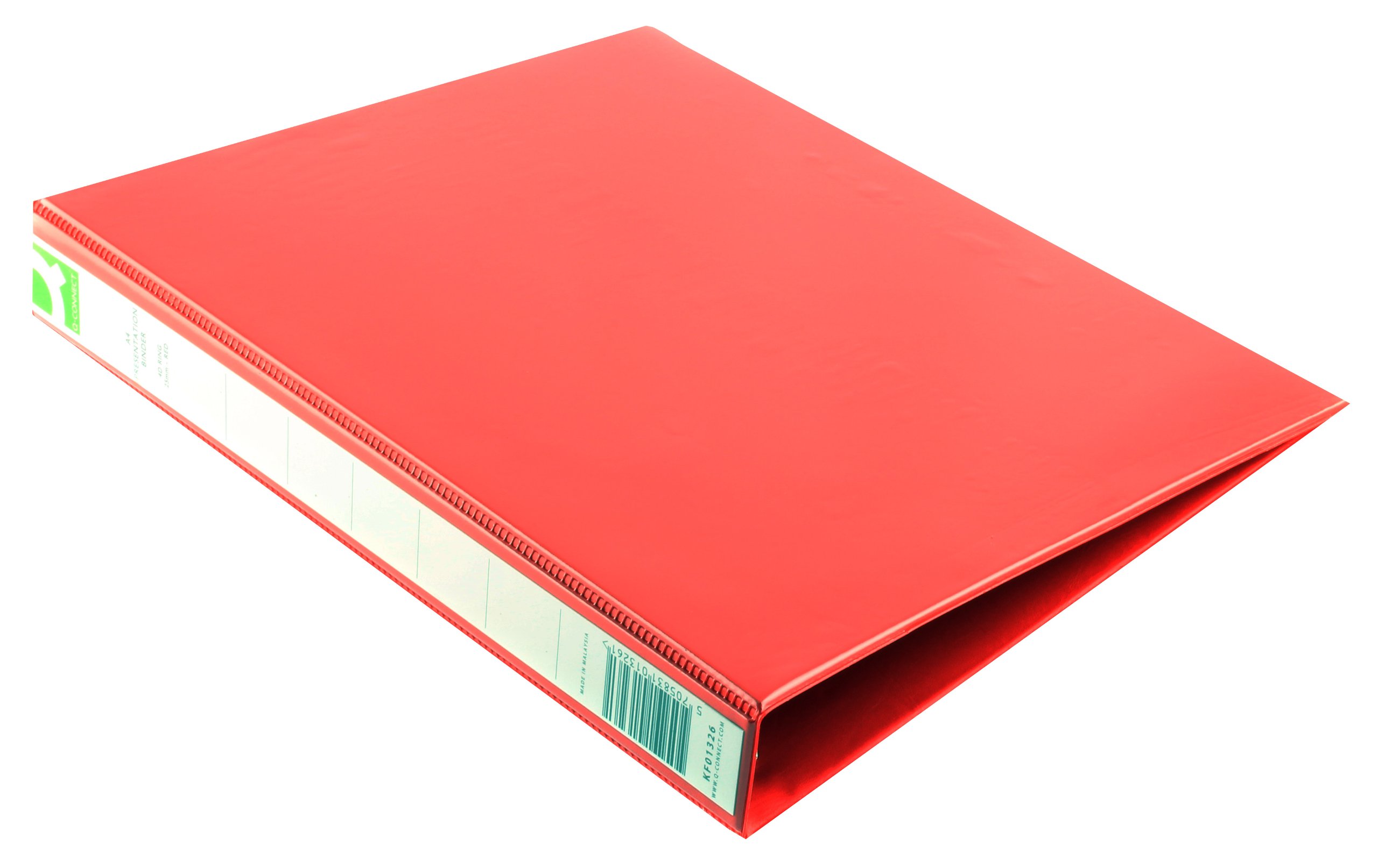 Q-Connect Presentation 25mm 4D-Ring Binder A4 Red KF01326