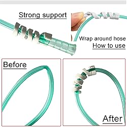 10 Pack Oxygen Tube Support Crimp Straightener for