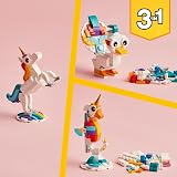 LEGO Creator 3in1 Magical Unicorn Toy 31140 Animal Figure Seahorse Peacock view 6