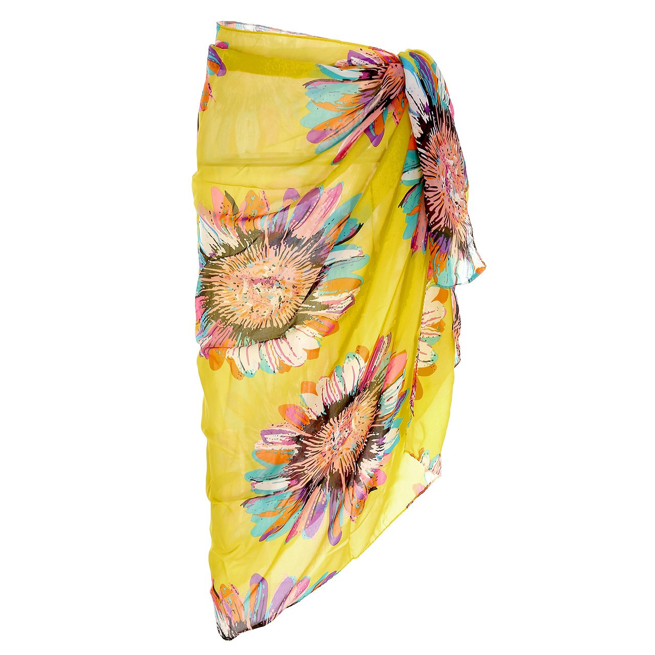 Faleto Womens Chiffon Cover Up Bathing Suit Pareo Sarong Swimwear