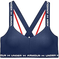 Under Armour Women's Crossback Low Bra, Indigo