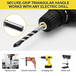 12-PCS Masonry Drill Bit Set & Concrete Drill Bit