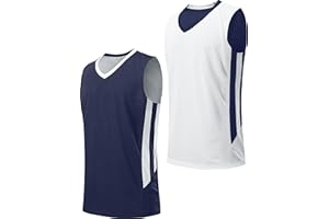 LIBERTY IMPORTS Youth Boys Reversible Mesh Performance Athletic Basketball Jerseys Blank Team Uniforms for Sports Scrimmage