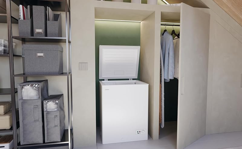 CCHH 145E, Congelador Arcón Horizontal, Ancho 70CM, 137L, Tecnología Estática, 1 Cesto, Control Electrónico Externo, Indicador de Temperatura, Alarma Aumento de Temperatura, 39DB, Blanco