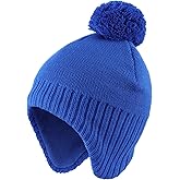 Home Prefer Toddler Boys Girls Hats Earflaps Fleece Knit Beanie Kids Winter Hat