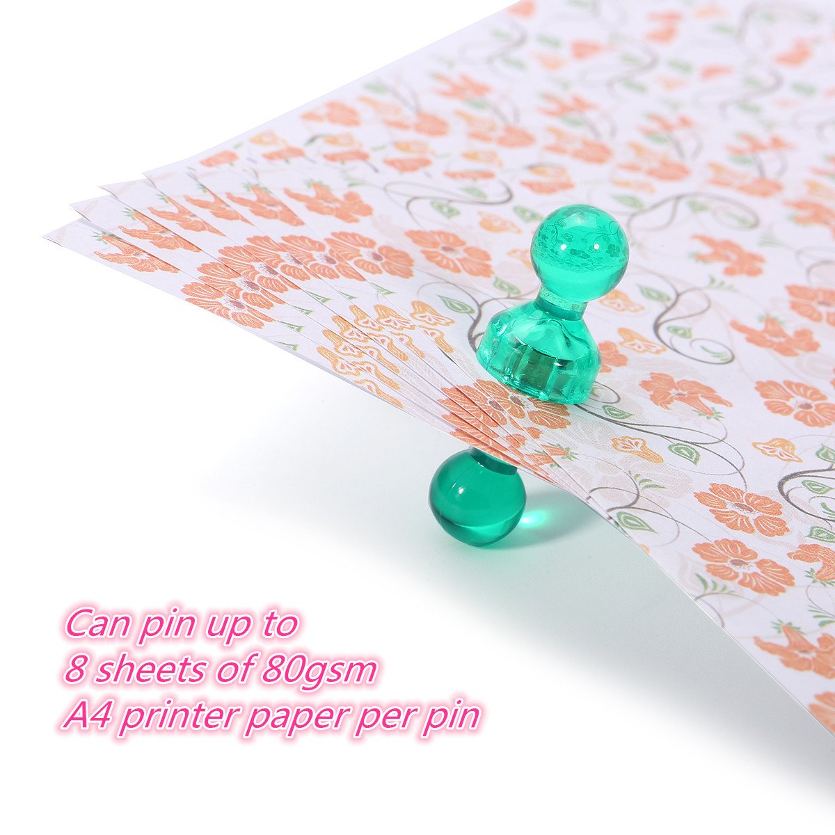 Chinchetas magnéticas, Charminer 50 imanes presas para puerta ...