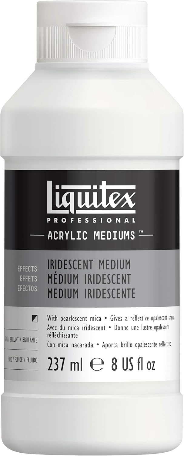 Liquitex 107008 Professional Iridescent Effects Medium, 237 ml, Iridescent Medium 237 ml, 237 ml (Pack of 1)