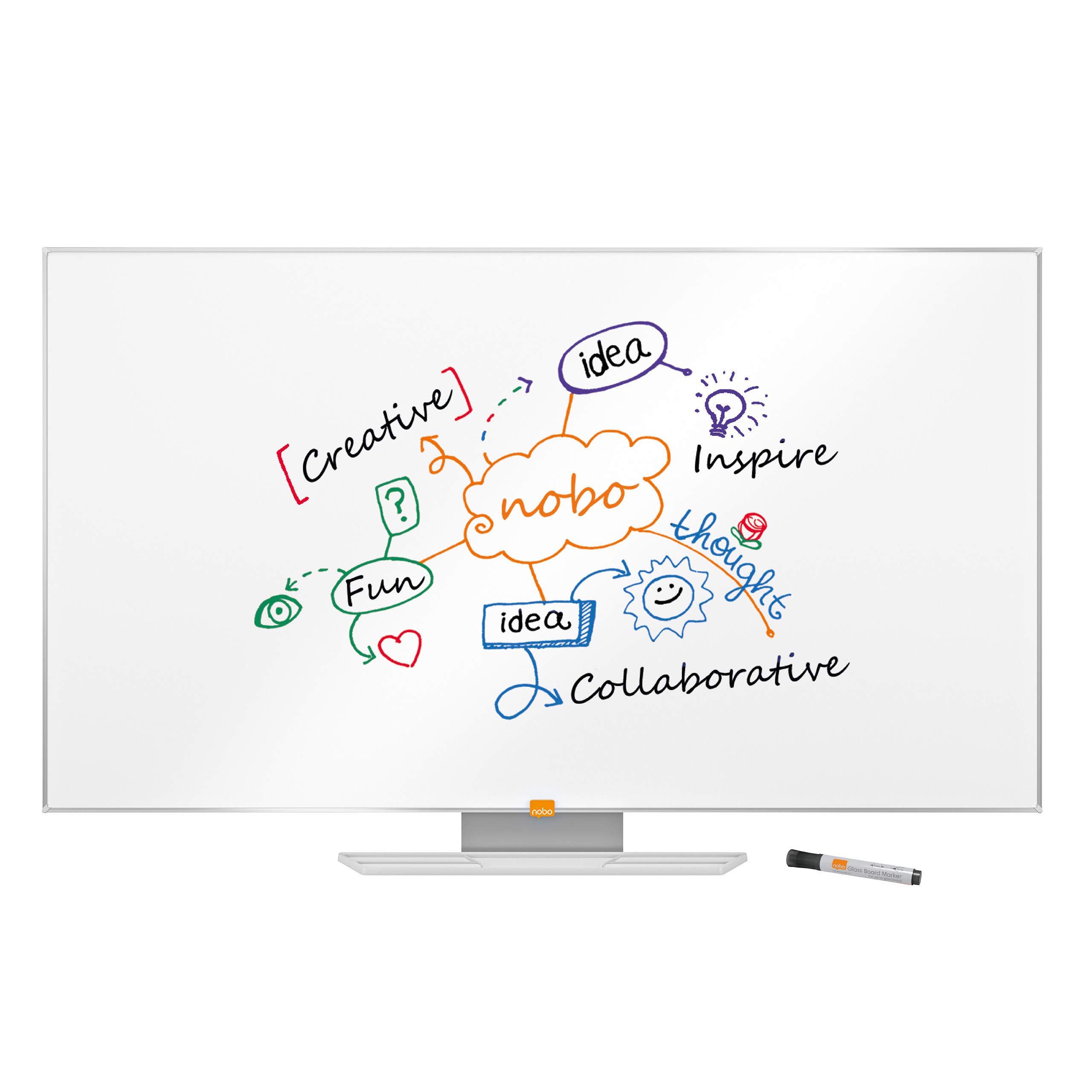 Nobo 1905293 55 Inch Widescreen Widescreen Melamine Whiteboard