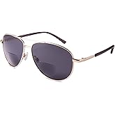 EYEGUARD Unisex Classic Style Bifocal Sunglasses Readers with Lens UV400 Protection Outdoor Reading Glasses for Men and Women