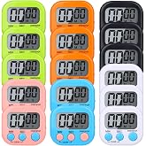 16 Packs Digital Timer Multi-Function Electronic Timers for Classroom Small Magnetic Countdown Stopwatch Mini Loud Alarm Stop Clock for Kitchen Cooking Games Meeting Study Work Baking Sports Office