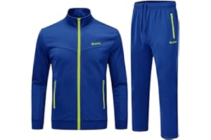 Rdruko Men's Tracksuit Sweatsuits 2 Piece Set Athletic Jogging Gym Activewear Sweat Track Suits Sets