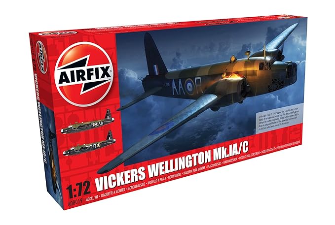 Airfix Vickers Wellington MK IA 1:72 Military Aviation Plastic Model Kit A08019