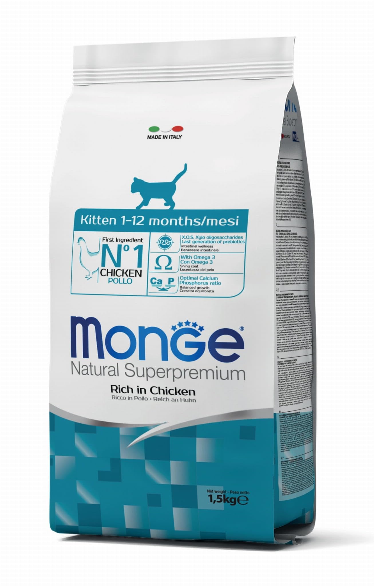 MONGE NATURAL SUPERPREMIUM Cat Kitten Food Dry Cat Premium