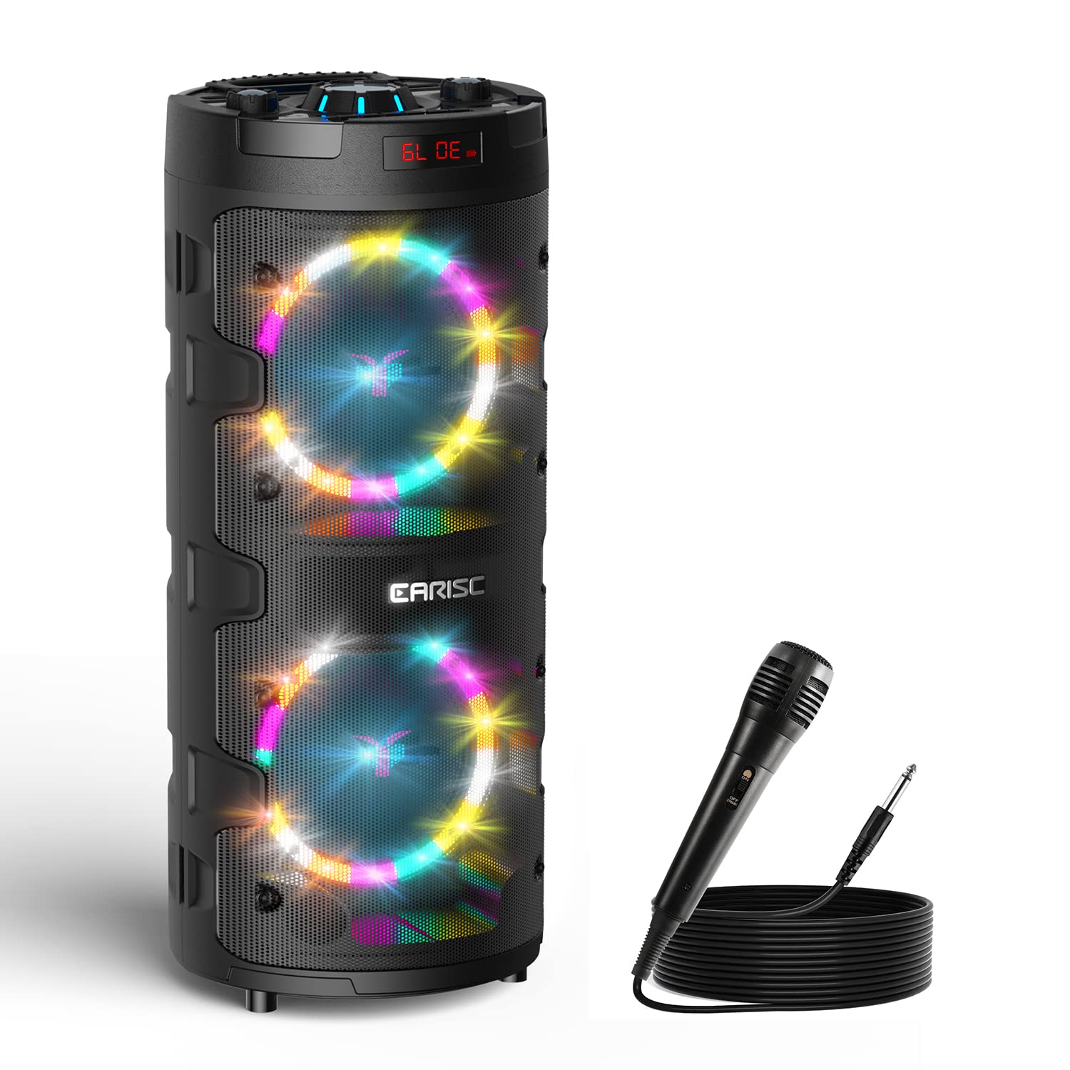 Eariser Mua EARISE M62 Portable Bluetooth PA Speaker, Dual 6.5