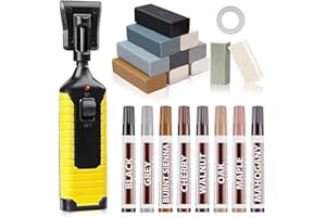 A-HEYIDA Hardwood Floor Repair Kit -11PCS Laminate Vinyl Floor Wax with 8PCS Wood Furniture Touch Up Marker,Professional Restoration The Scratches, Stains,Holes on Any Wood Floor and Wooden Furniture