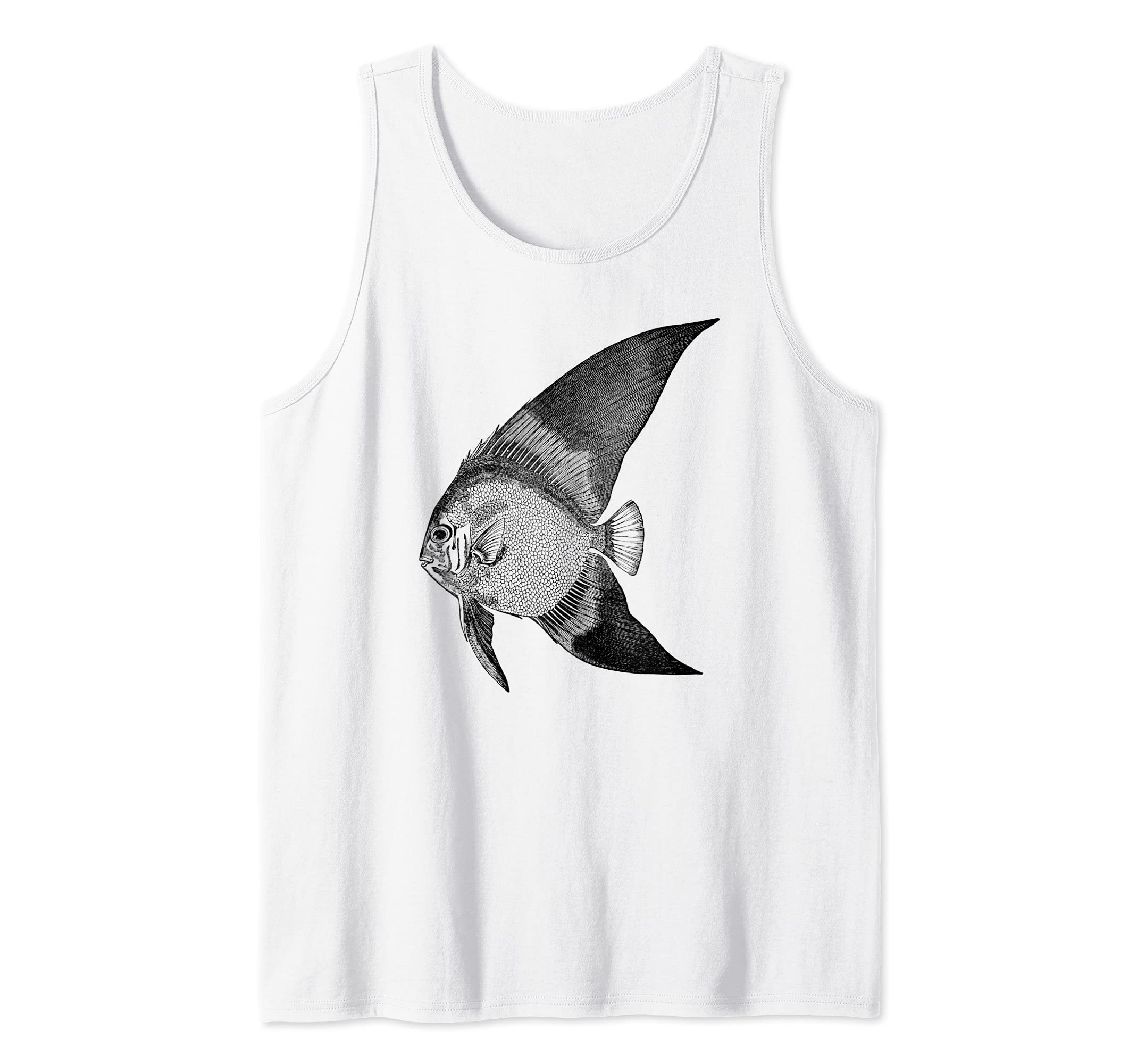 Vintage Angelfish Print Tank Top