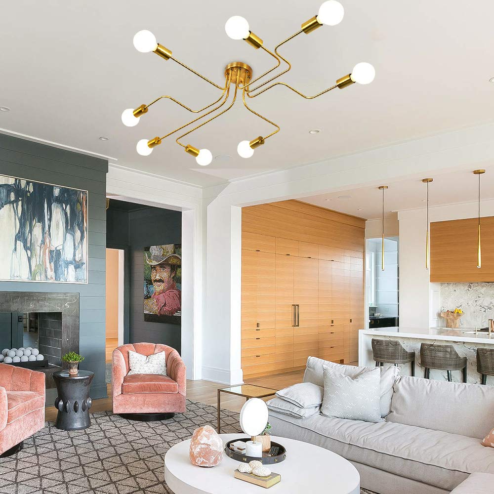 Focos para el techo E27 negro 2 Lingkai Cerca de la luz de techo en