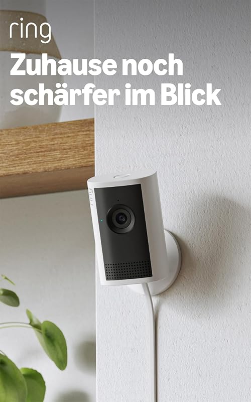 Innenkamera Plus (Indoor Camera Plus, neueste Generation), für dein Zuhause oder Unternehmen, Sicherheitskamera mit Netzstecker, Retinal 2K, 4x-Zoom, manuelle Objektivabdeckung
