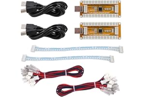 SJ@JX Arcade Game USB Encoder Zero Delay 2 Player Gamepad Button Joystick Controller for Nintendo Switch PC PS3 Raspberry Pi MAME