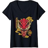 Womens House Of The Dragon - Caraxes V-Neck T-Shirt