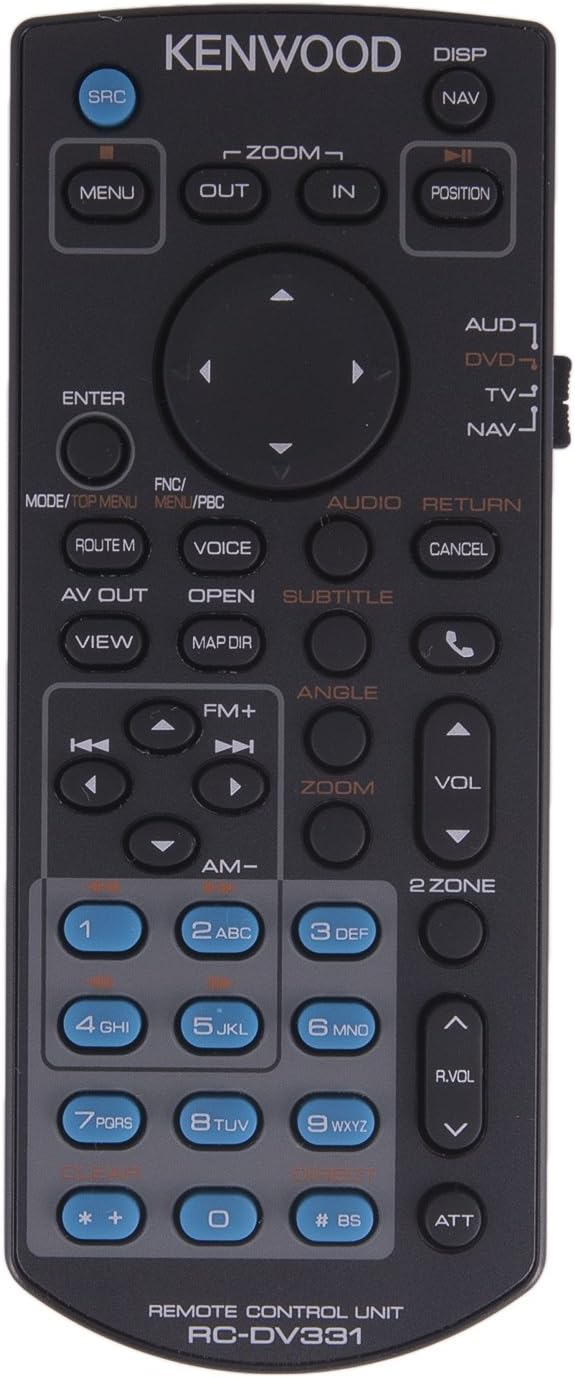 KENWOOD DDX-23BT DDX-24BT DDX-271 DDX-272 DDX-310BT DDX-318 DDX-319 DDX-320BT DDX-340BT DDX-370 OEM Genuine Remote Control