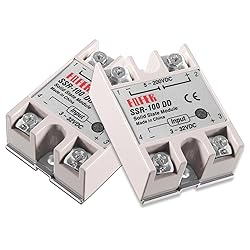 Alinan 2pcs SSR-100DD Solid State Relay DC to DC