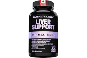 Nutratology® Liver Support Supplement | Canadian Made | Milk Thistle 400mg 4:1 Extract | Helps Support Liver Function | With 