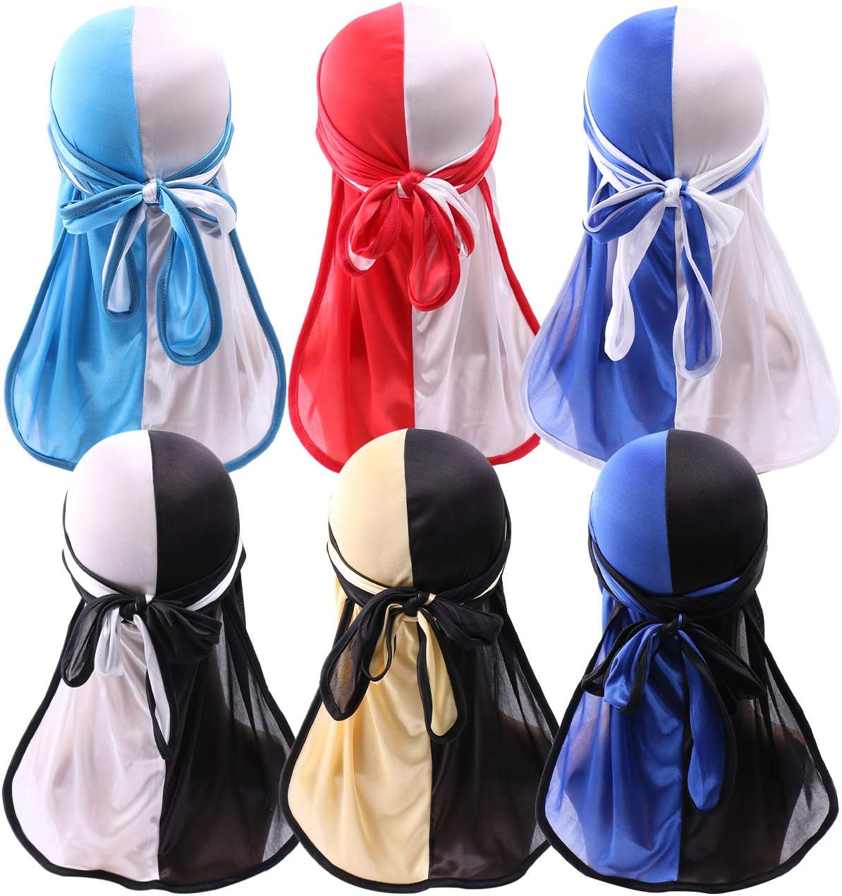 Babalet Durags for Men, New Multi-Design Silky Durag 360 Wave Caps for Women