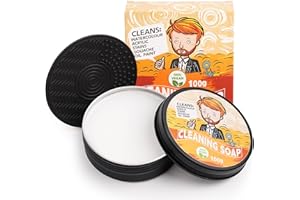 Fuumuui 100% Vegan Paint Brush Cleaner Soap, Solvent Free Natural Vegetable Glycerin Brush Cleaner Preserver for Acrylic & Watercolor & Oil Paint Brushes, 100g (3.6Oz)