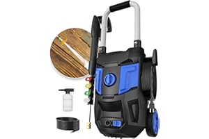 DGIVOVO Electric Pressure Washer - 4200PSI Max 2.8 GPM Power Washers with 25FT Hose,35FT Power Cord High Pressure Washer Powered Foam Cannon 4 Nozzles for Patios Car Garden