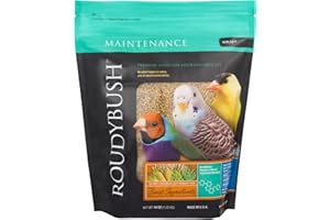 RoudyBush Daily Maintenance Food for Birds - Scientifically Formulated Bird Feed - Bird Food Pellets w/Corn, Wheat, Soy & More - Nutritious & Healthy Feed for Birds (Nibles, 44oz)