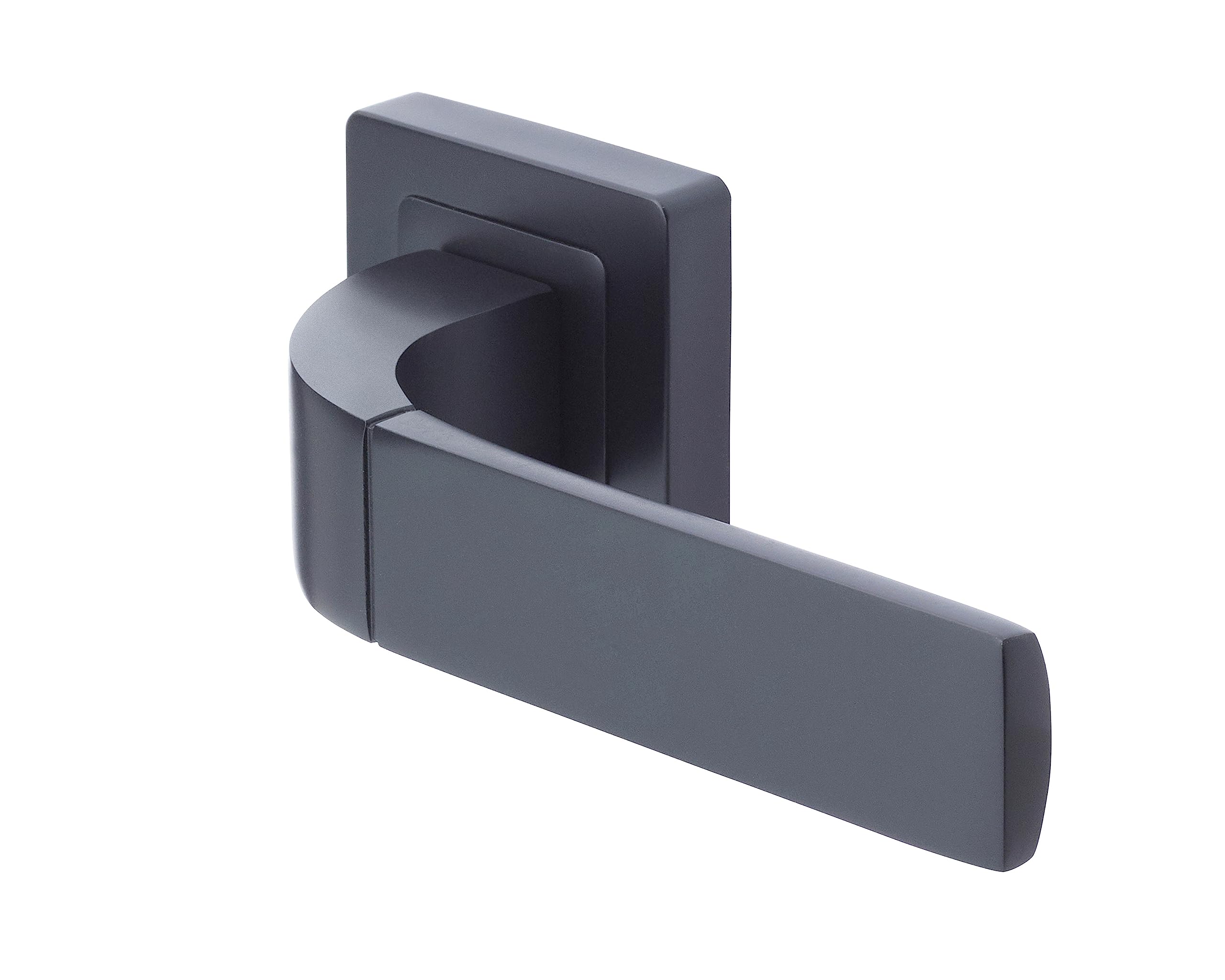 Yale YPP7-B-PE Door Handle Square 7 mm Black Bologna Model Euro Cylinder Passage