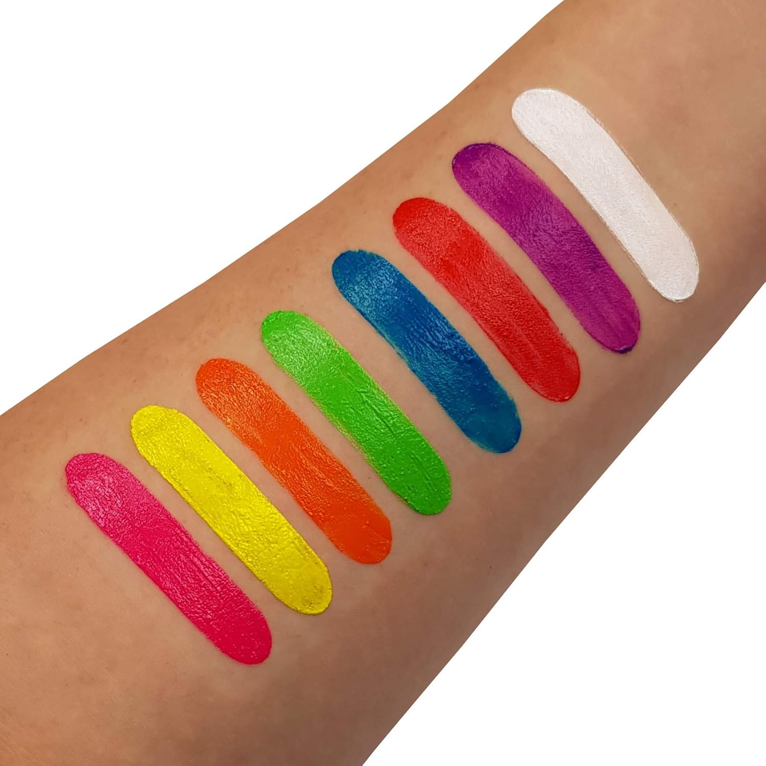 Moon Glow, Neon UV Face Paint Stick / Body Crayon makeup for the Face & Body, Intense set of 8 colours - Image 3