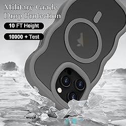 Pepmune for iPhone 15 Pro Case, Curly Wavy Frame