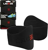 LACEEZE Original Bands Ribbed Technology Secure Laces UK 6.5 Black
