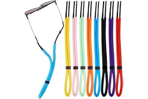 8 Pcs Floating Sunglasses Straps Buoyant Glasses Retainer for Water, Universal Adjustable Floatable Eyewear Lanyard for Boati