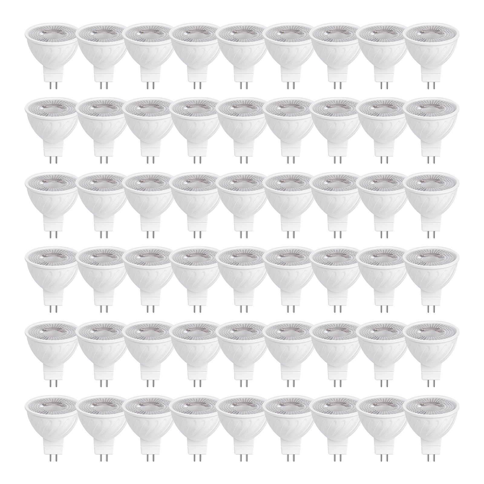 Photo 1 of HMYYJT MR16 LED Bulb 50W Halogen Equivalent,3000K Warm White,5W MR16 GU5.3 12-36V AC&DC Spotlight Bulb,38° Beam Angle for Landscape,Dimmable,48pack.