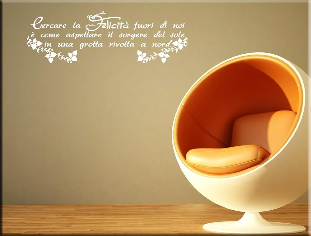 Adesivi Murali Frase Proverbio Tibetano Adesivi Da Parete Citazione Tibetana Arredi Murali Aforisma Sulla Felicita Amazon It Handmade