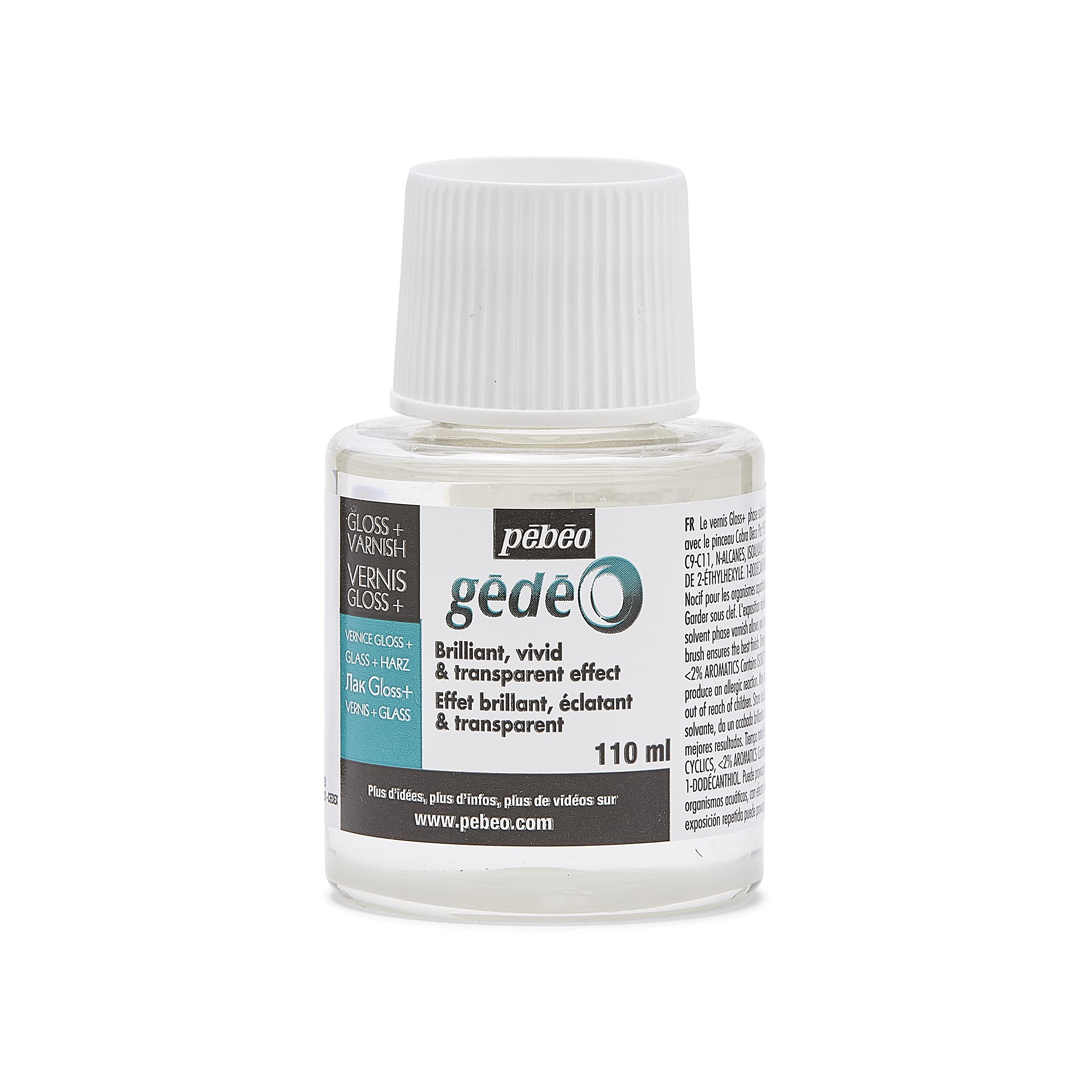 Gedeo 766200 110 ml Gloss Plus Varnish, Transparent