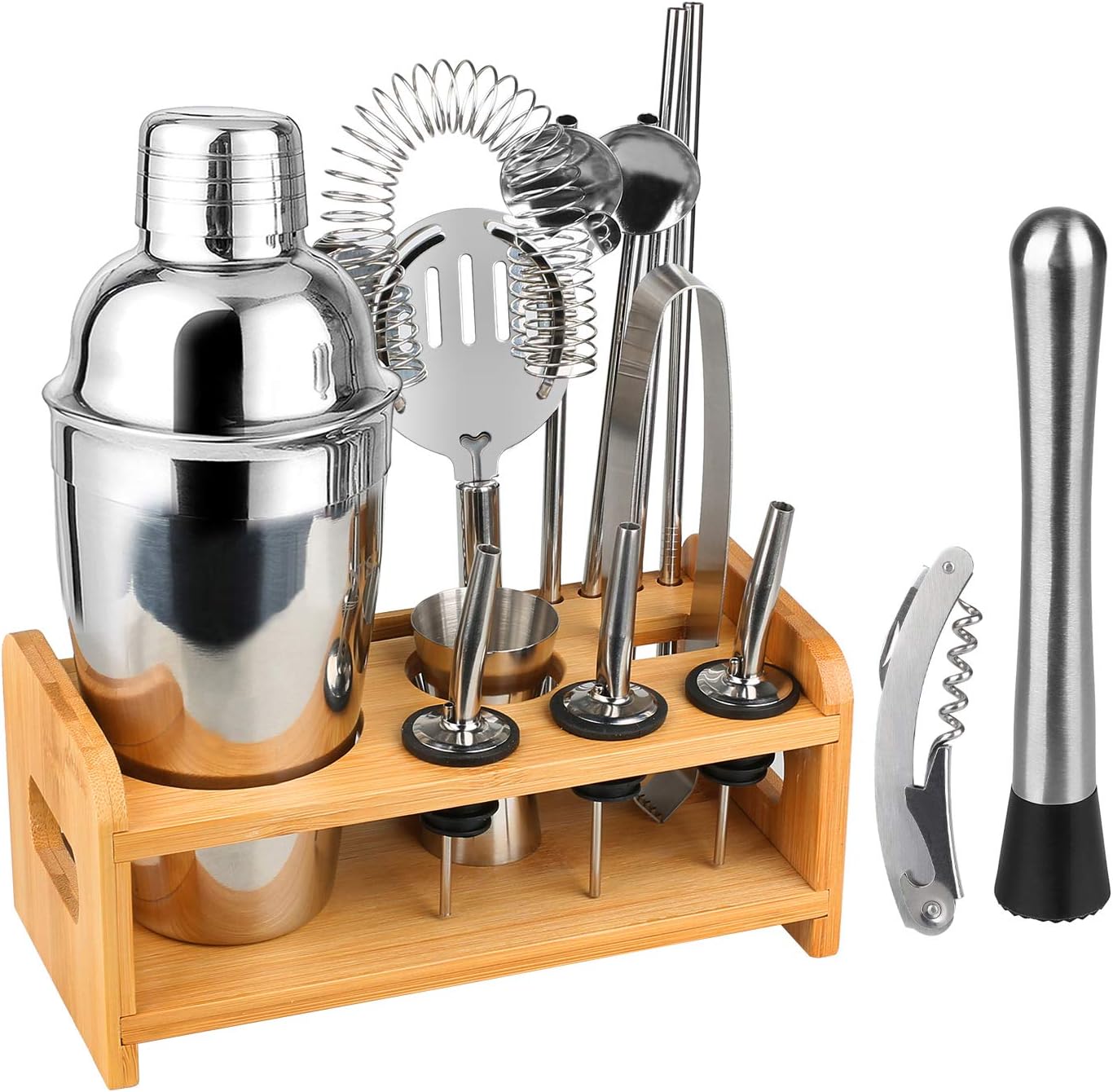 Cocktail Set, Cocktail Making Set 14 pcs Cocktail Shaker Set 530ml